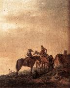 WOUWERMAN, Philips Rider's Rest Place q4r USA oil painting artist